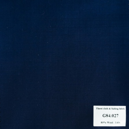 [Call] G84.027 Kevinlli V7 - Vải Suit 80% Wool - Xanh dương Trơn